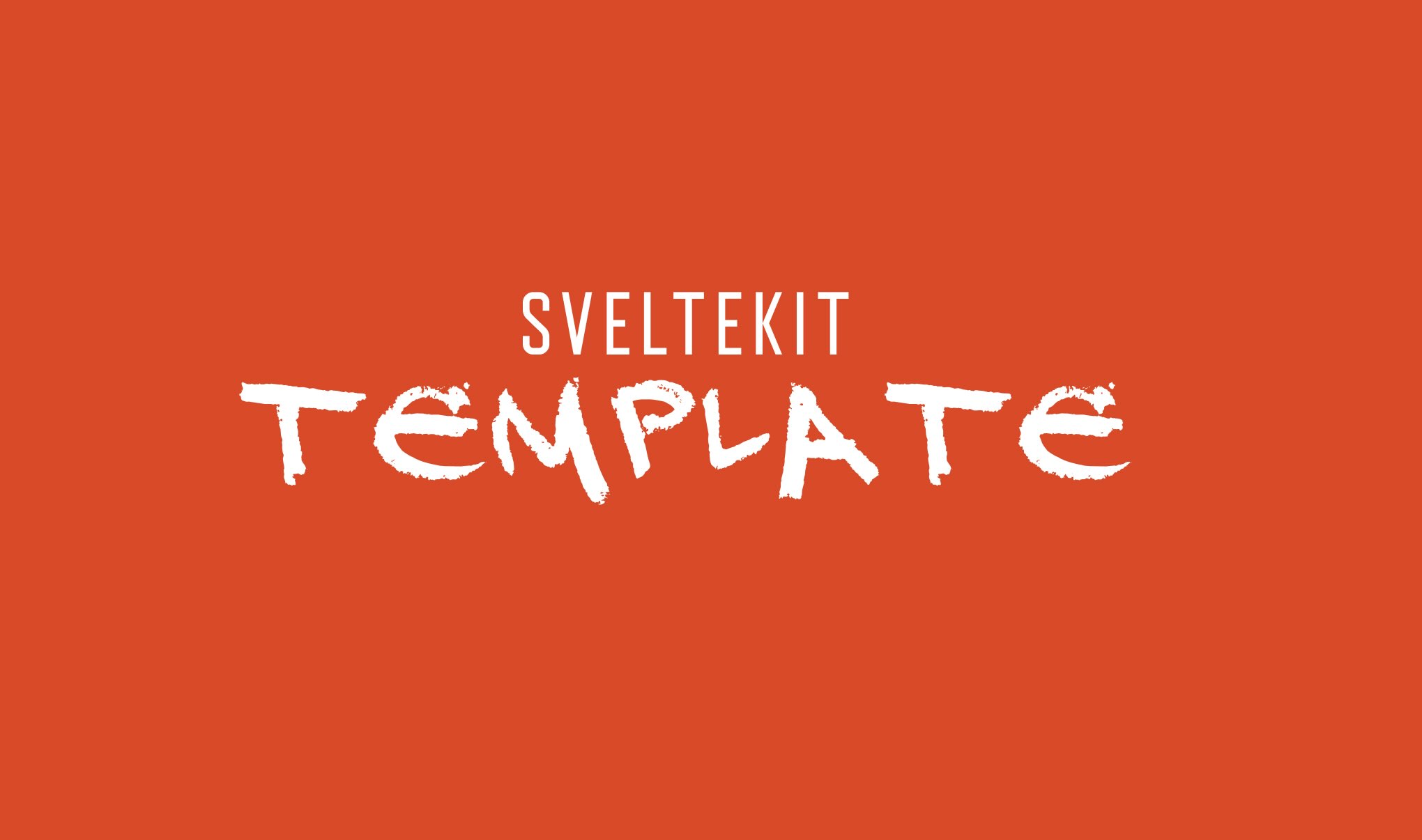 Screenshot of SvelteKit Template project